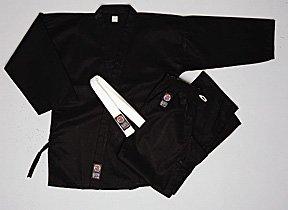 100% Cotton 8oz. Karate Uniform -- Black